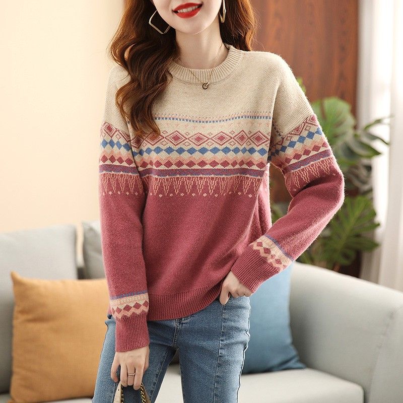 Round O Neck Ladies Pullovers  - огляд і ціна Winter Clothing Sale Women
