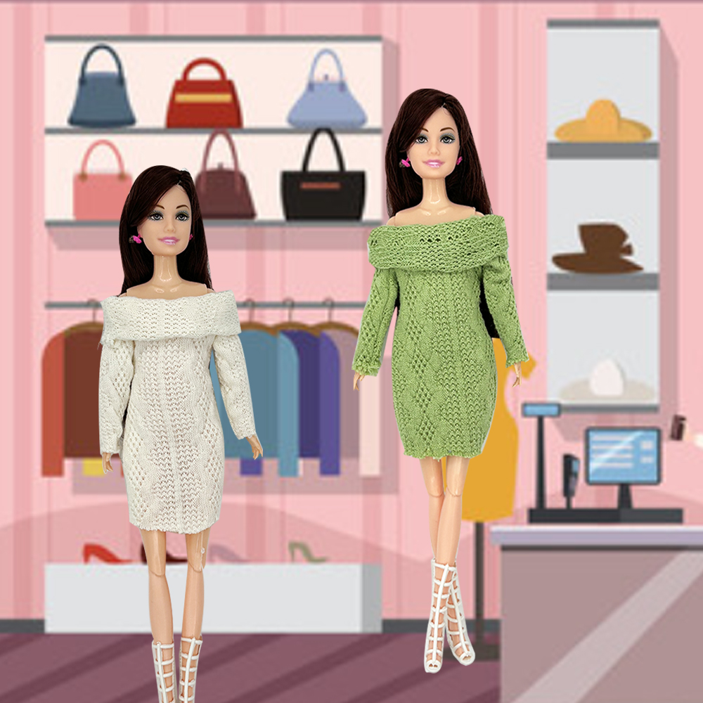 4PCS Fashion Sweater Dresses f - огляд і ціна Winter Clothing Game