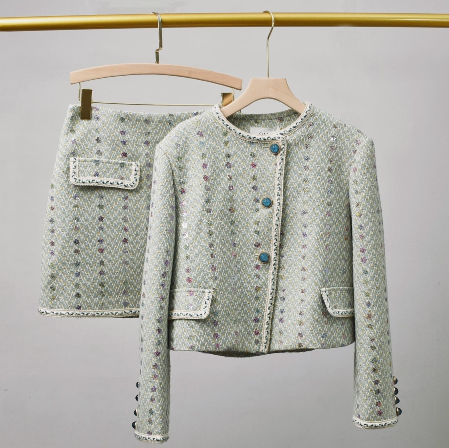 Women Elegant Tweed Luxury Sui - огляд і ціна Winter Clothing Matching