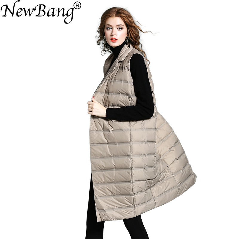 NewBang Brand Women's Long Ves - огляд і ціна Down Vest Ultralight