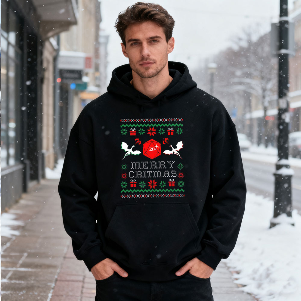 2025 DND CHRISTMAS SWEATER Dnd - огляд і ціна Winter Clothing Dnd