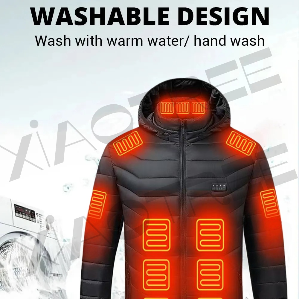28 Areas Men Women's Heating J - огляд і ціна Winter Clothing Matching
