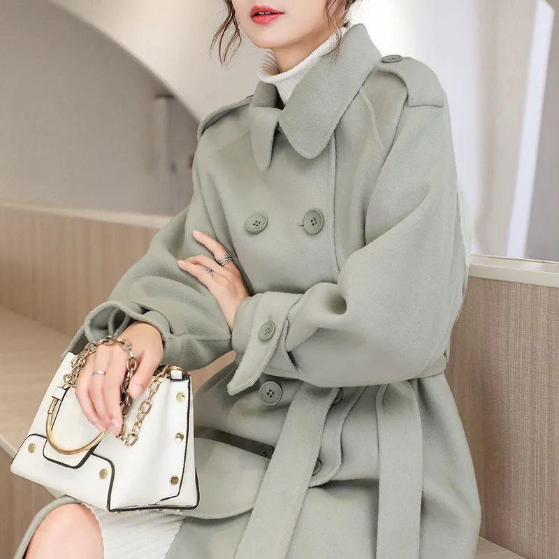 Women Woolen Coat Mid Length S - огляд і ціна Winter Clothing Youtube